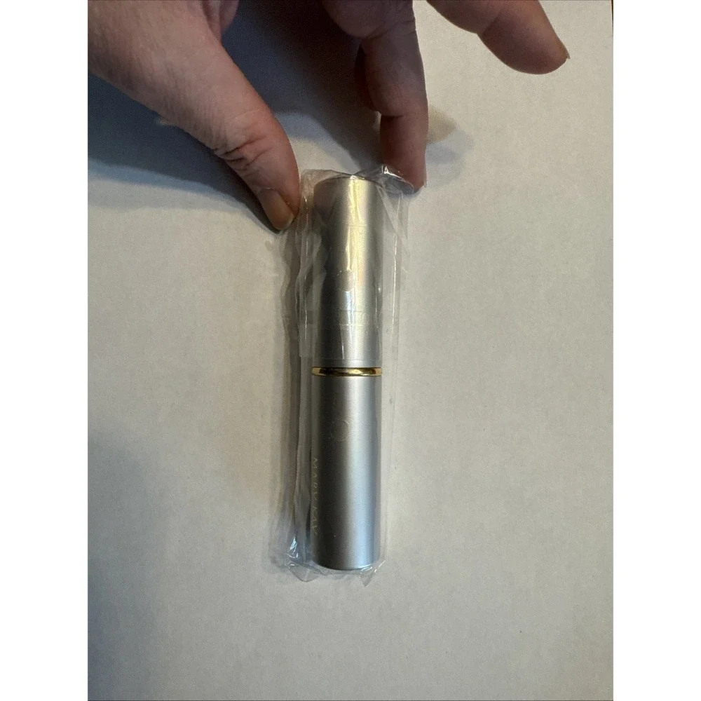 SEALED Mary Kay Retractable Silver & Gold Round Loose‎ Powder Makeup Brush RARE